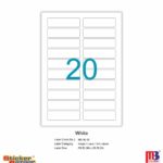 M3 A4 Inkjet/Laser Labels MI 82 White