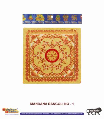 Sticker Bazaar Mandna Rangoli MR1 with Header