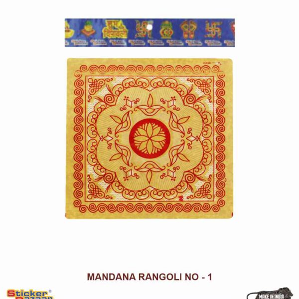 Sticker Bazaar Mandna Rangoli MR1 with Header
