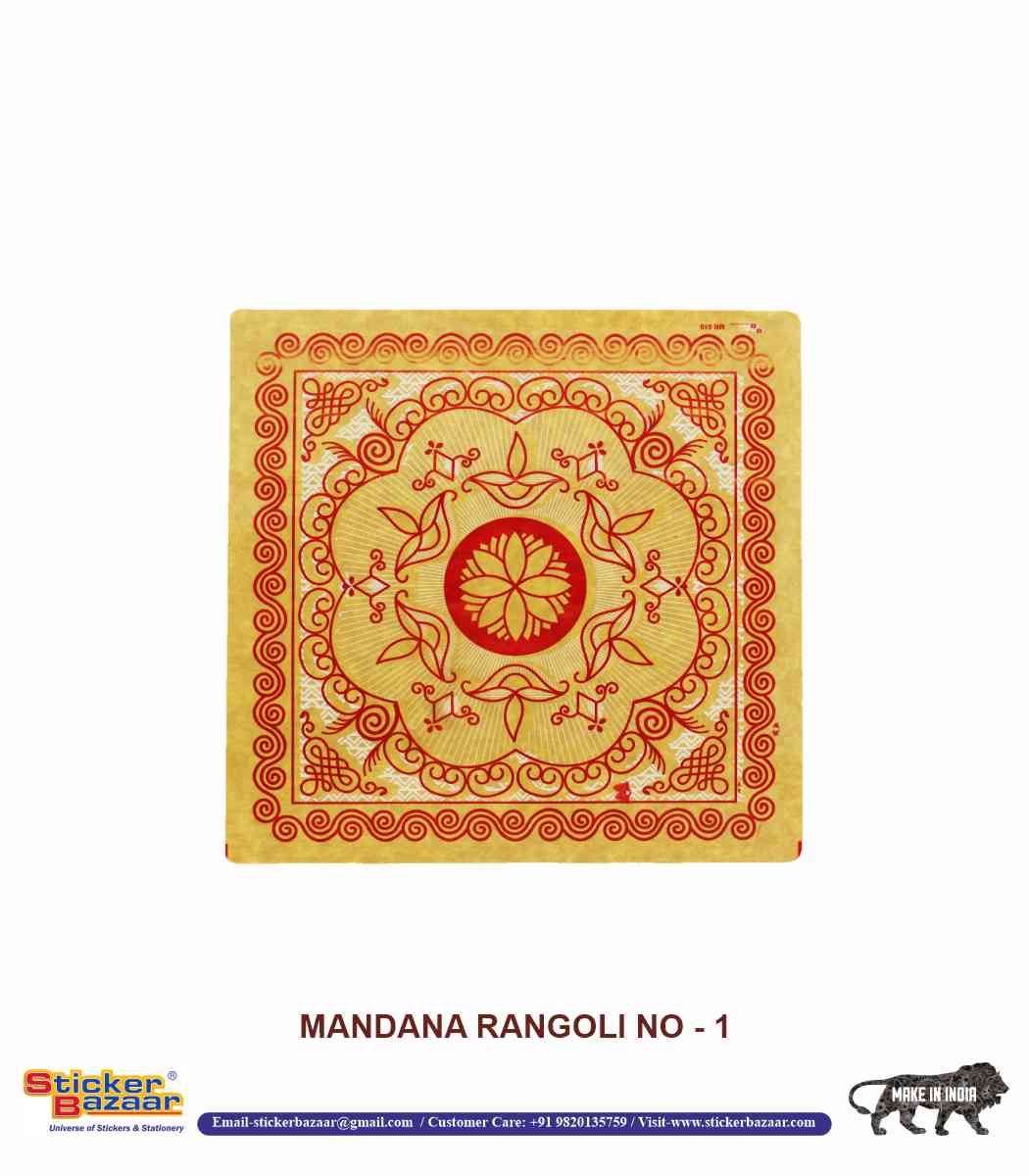 Sticker Bazaar Mandna Rangoli MR1