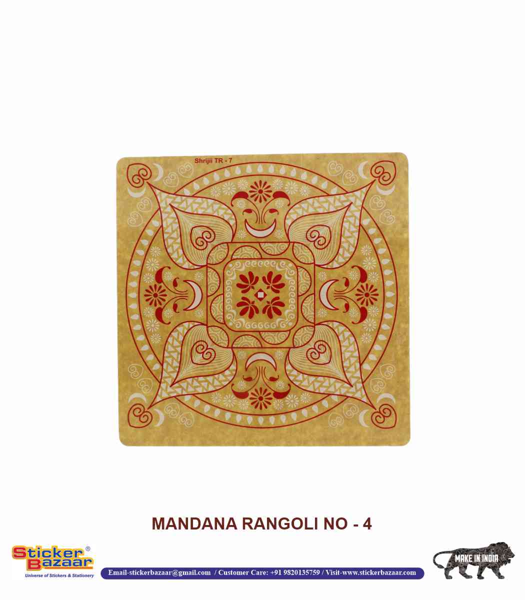 Sticker Bazaar Mandna Rangoli MR4