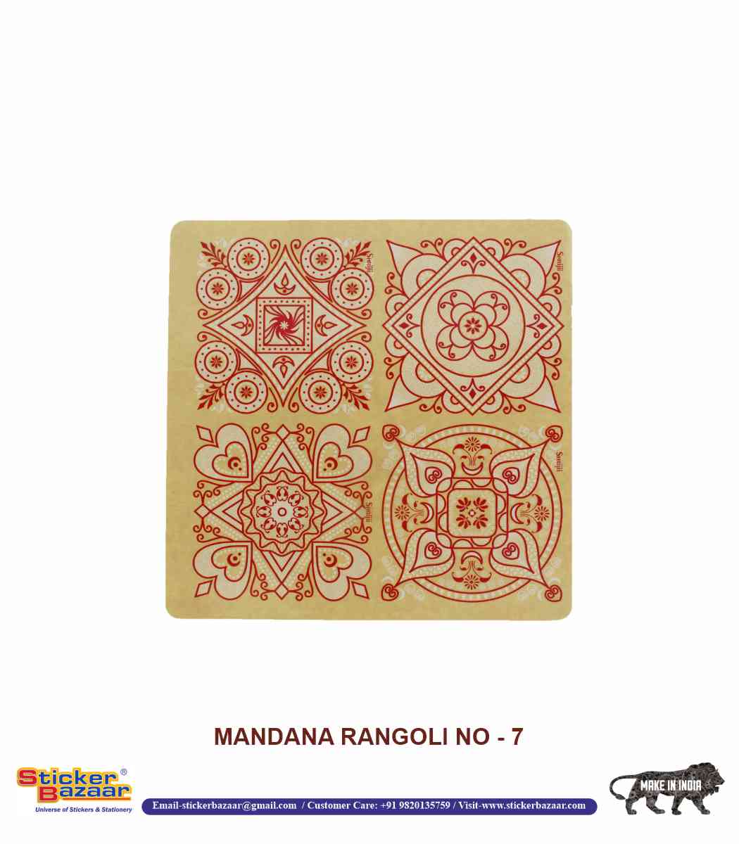 Sticker Bazaar Mandna Rangoli MR7
