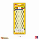 M3 Printed Labels PT-103 Num 1 to 215 White