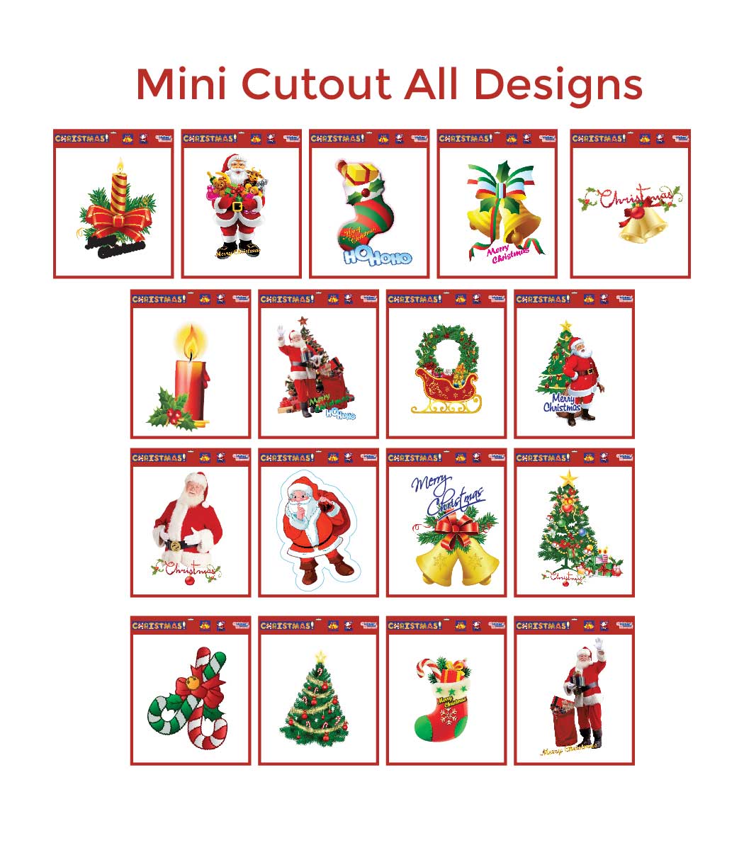 Sticker Bazaar Christmas Mini Cutout All