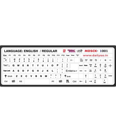 DailySo English / Regular Keyboard Sticker WH Main