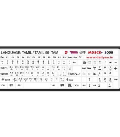 DailySo Tamil / Tamil 99 Keyboard Sticker WH Main