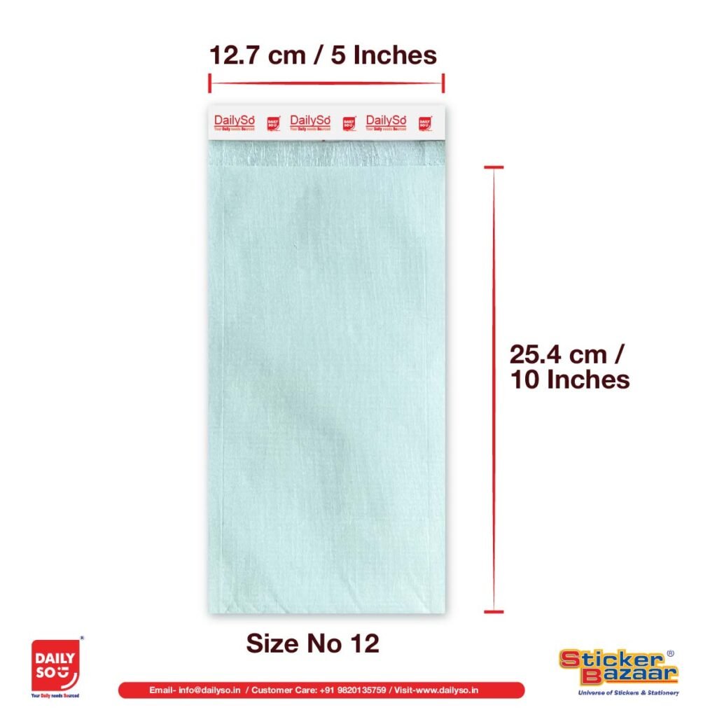 DailySo Business Envelope 10 by 5 Inch - By Sticker Bazaar
